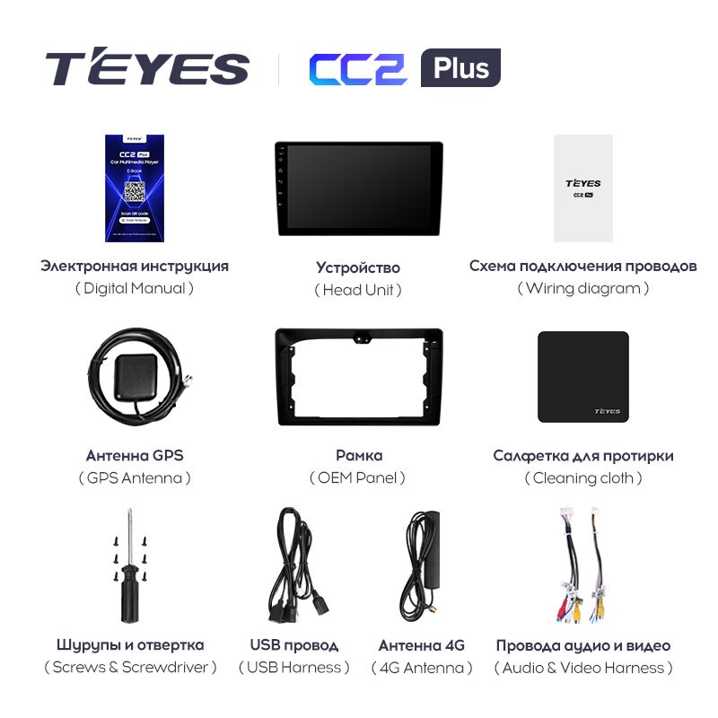 Штатная магнитола Teyes CC2PLUS для Citroen C5 2 2008-2017 на Android 10