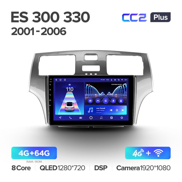 Штатная магнитола Teyes CC2PLUS для Lexus ES250 ES300 ES330 2001-2006 на Android 10