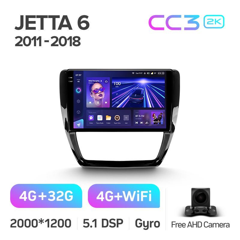 Штатная магнитола Teyes CC3 2K для Volkswagen Jetta 6 2011-2018 на Android 10