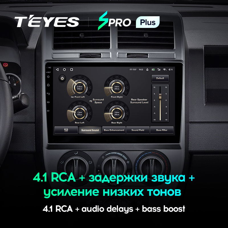 Штатная магнитола Teyes SPRO+ для Jeep Compass MK 2006-2010 на Android 10
