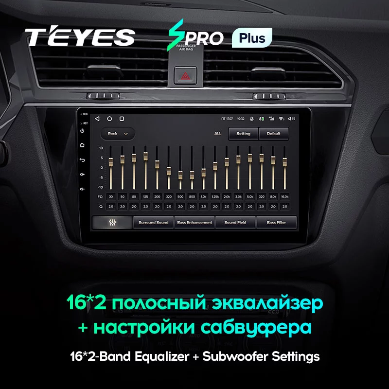Штатная магнитола Teyes SPRO+ для Volkswagen Tiguan 2 2016-2018 на Android 10