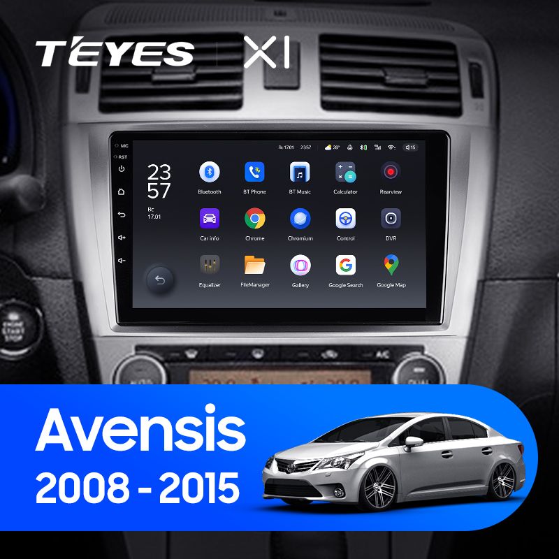 Штатная магнитола Teyes X1 для Toyota Avensis 2011-2015 на Android 10