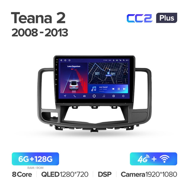 Штатная магнитола Teyes CC2PLUS для Nissan Teana J32 2008-2013 на Android 10