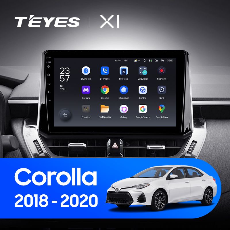 Штатная магнитола Teyes X1 для Toyota Corolla XII 2019-2020 на Android 10
