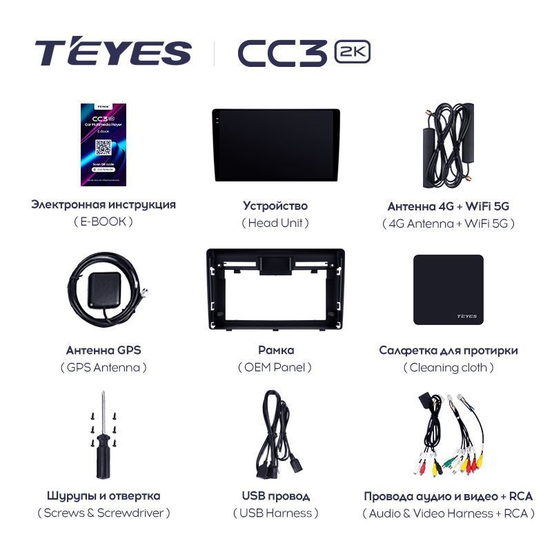 Штатная магнитола Teyes CC3 2K для Hyundai Venue 2019-2020 Right hand driver на Android 10
