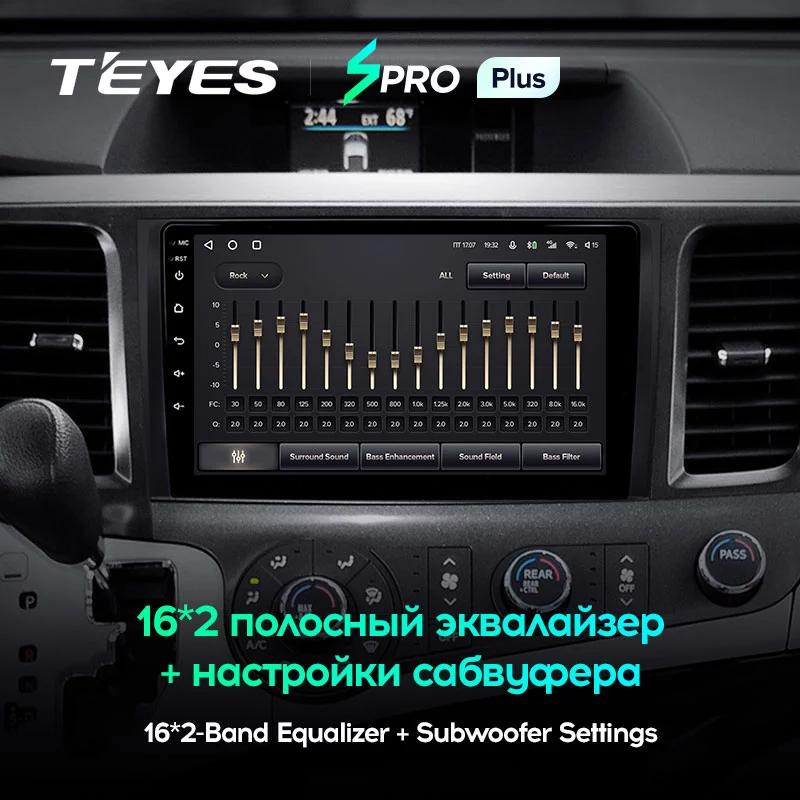 Штатная магнитола Teyes SPRO+ для Toyota Sienna 3 XL30 2010-2014 на Android 10