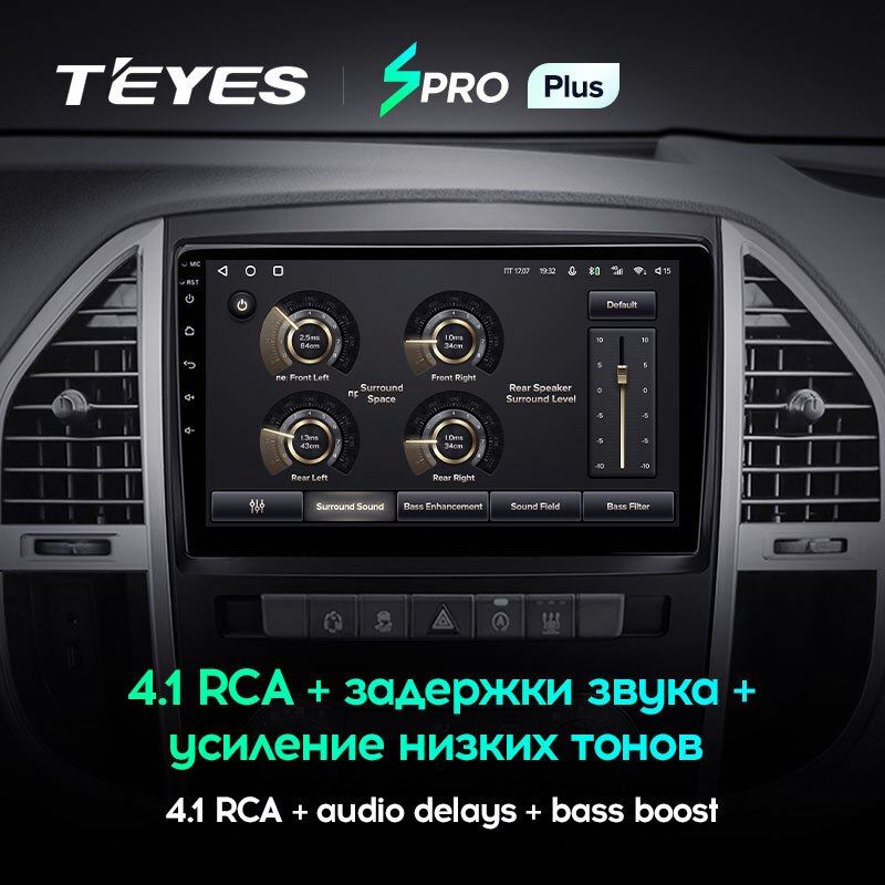 Штатная магнитола Teyes SPRO+ для Mercedes-Benz Vito 3 W447 2014-2020 на Android 10