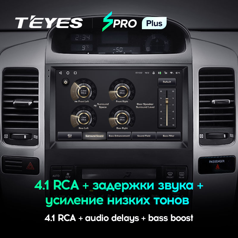 Штатная магнитола Teyes SPRO+ для Toyota Land Cruiser Prado 120 III 2002-2009 на Android 10