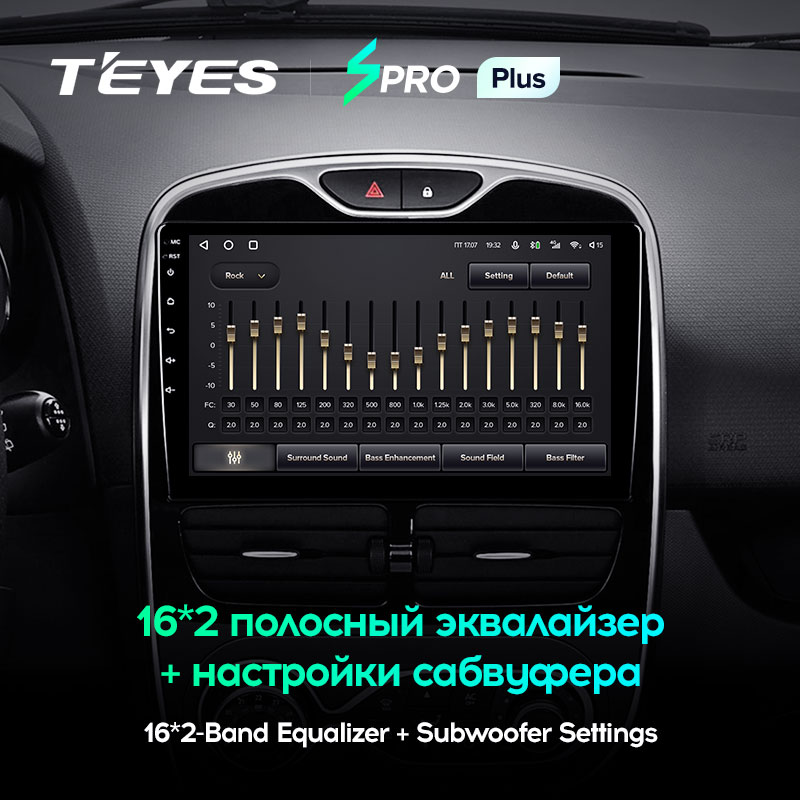 Штатная магнитола Teyes SPRO+ для Renault Clio 4 BH98 KH98 2012-2015 на Android 10